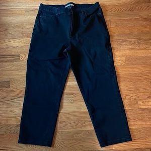 Land’s End Women’s Black Denim High Rise Jeans Size 18 EUC